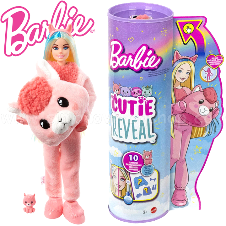 * Barbie Color Cutie Reveal® Комплект кукла изненада - Лама HJL60 Асортимент