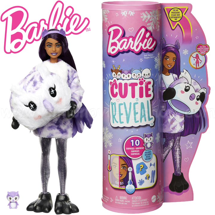 * Barbie Color Cutie Reveal® Комплект кукла изненада - Сова HJL62 Асортимент