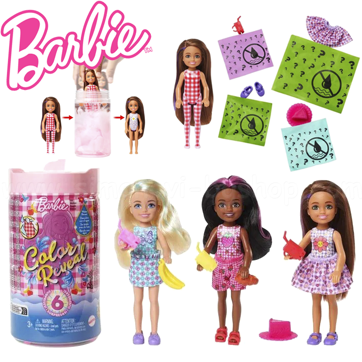 *Barbie Color Reveal Chelsea     6 HKT