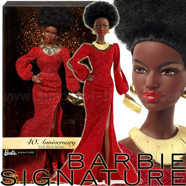 *Barbie Signature Колекционерска кукла Барби 40Th Anniversary African GLG35 *Barbie Signature Колекционерска кукла Барби 40Th Anniversary African GLG35