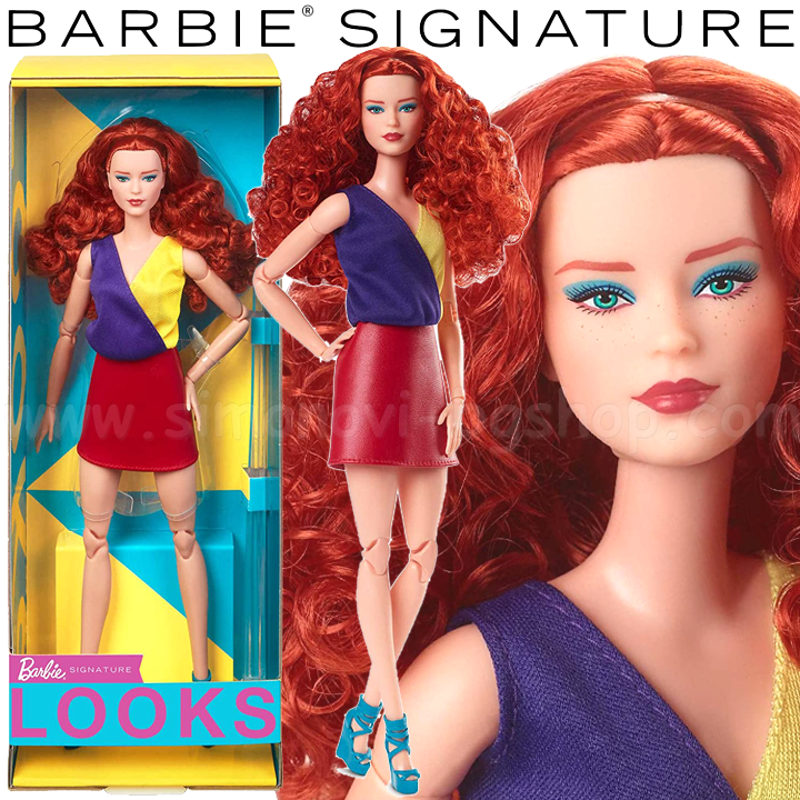 * 2023 Barbie Signature® Looks™ Кукла Барби с червена коса HJW80