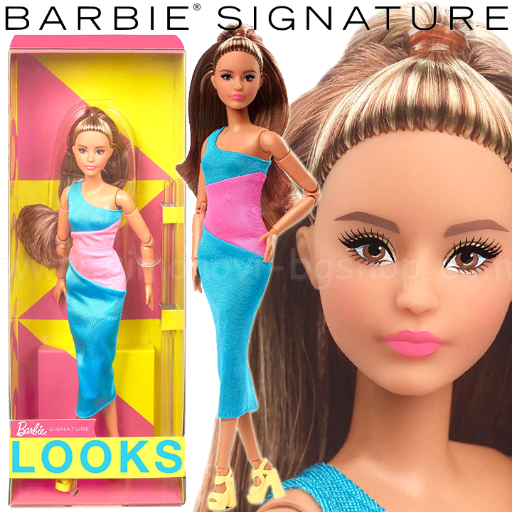 * 2023 Barbie Signature Looks HJW83 Păpușă Barbie cu păr b