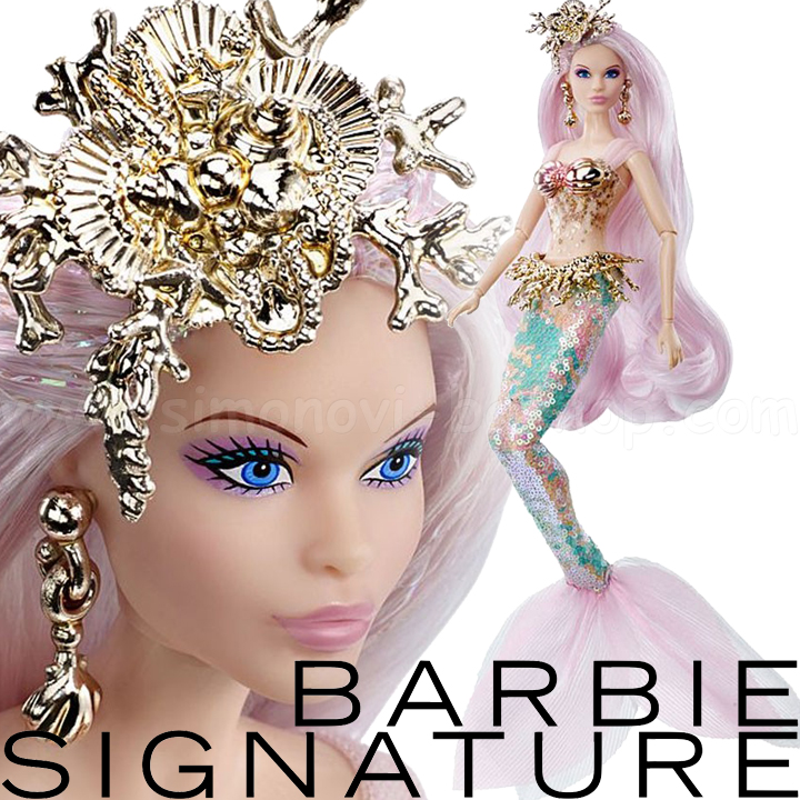 **Barbie Signature Колекционерска кукла Барби - Русалка чародейка FXD51 **Barbie Signature Колекционерска кукла Барби - Русалка чародейка FXD51