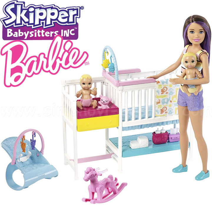 *Barbie® Skipper Babysitters Inc™ Кукла Барби детегледачка GFL38 *Barbie® Skipper Babysitters Inc™ Кукла Барби детегледачка GFL38