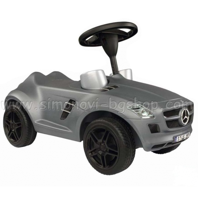 BIG - Car for riding and pushing BENZ SILVER