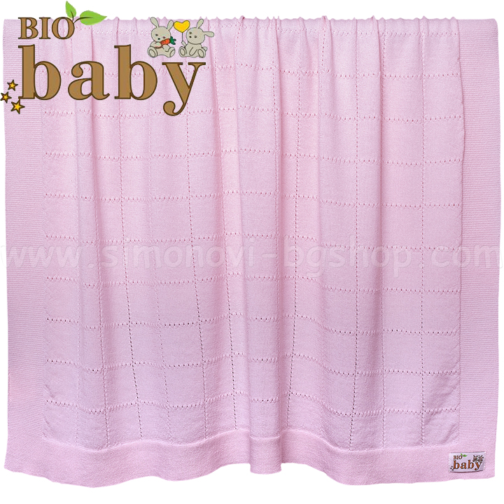 BIO Baby Бебешко тънко одеяло от 100% мериносова вълна в розово 97218363 BIO Baby Бебешко тънко одеяло от 100% мериносова вълна в розово 97218363