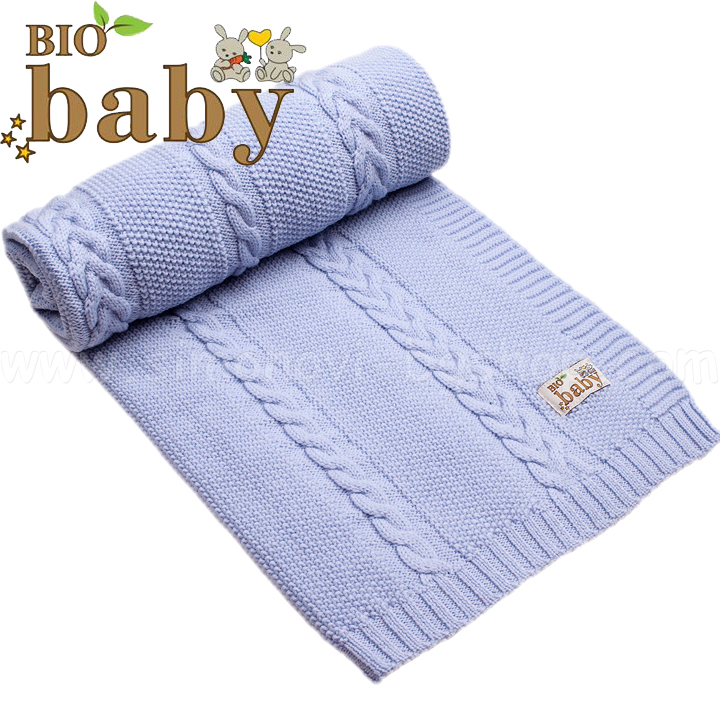 BIO Baby Бебешко одеяло от 100% мериносова вълна в синьо 97218304 BIO Baby Бебешко одеяло от 100% мериносова вълна в синьо 97218304