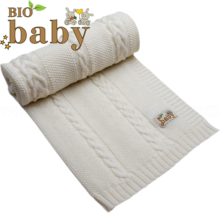 BIO Baby Бебешко одеяло от 100% мериносова вълна в екрю 97218301 BIO Baby Бебешко одеяло от 100% мериносова вълна в екрю 97218301