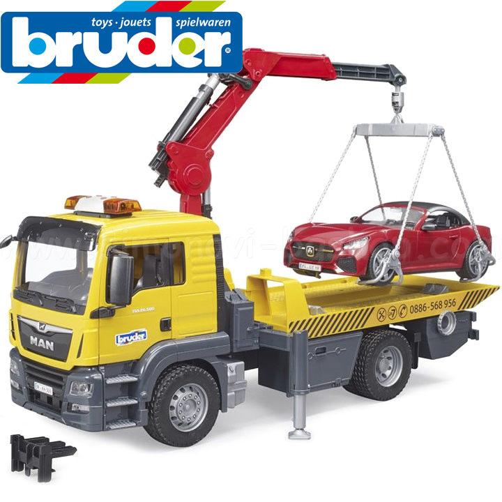 Bruder Влекач - паяк с роудстър MAN TGS 03750 Bruder Влекач - паяк с роудстър MAN TGS 03750