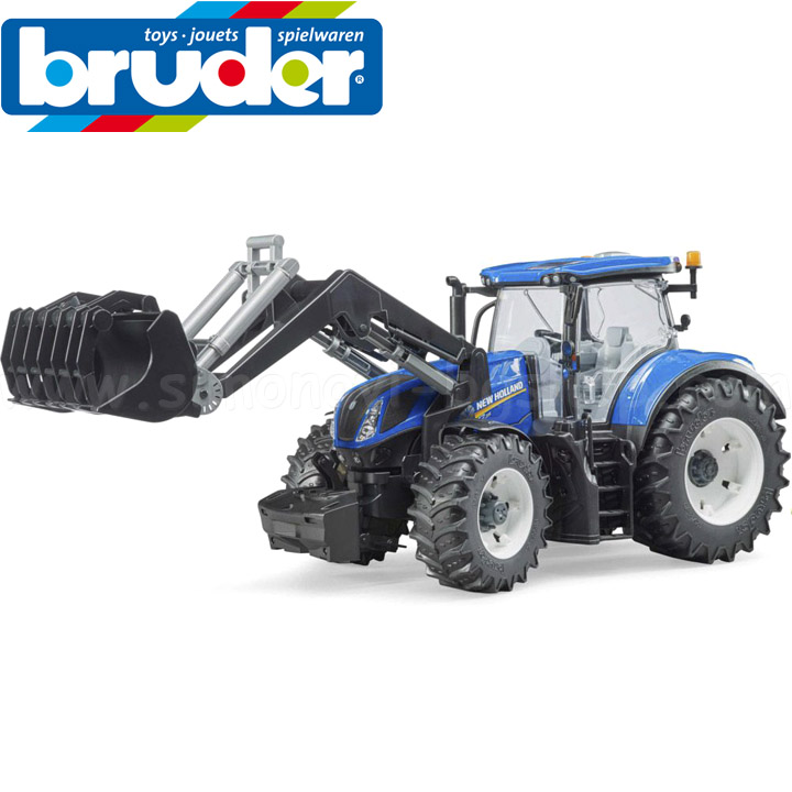 Bruder Трактор с предно товарене и кофа NEW HOLLAND T7.315 03121 Bruder Трактор с предно товарене и кофа NEW HOLLAND T7.315 03121
