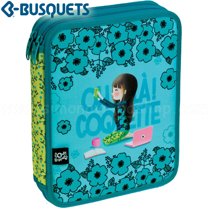 BUSQUETS Coquette Oh Lala Пълен несесер с два ципа 14305 BUSQUETS Coquette Oh Lala Пълен несесер с два ципа 14305