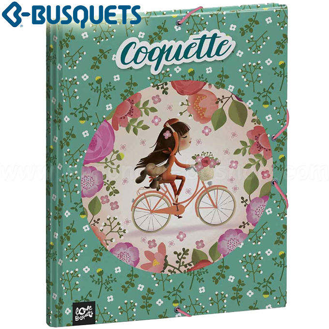 BUSQUETS Coquette Папка с ластик А4 93310 BUSQUETS Coquette Папка с ластик А4 93310