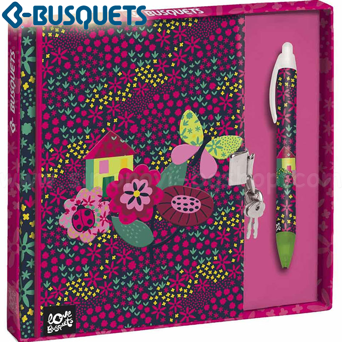 BUSQUETS Garden Комплект таен дневник и химикалка 93396 BUSQUETS Garden Комплект таен дневник и химикалка 93396