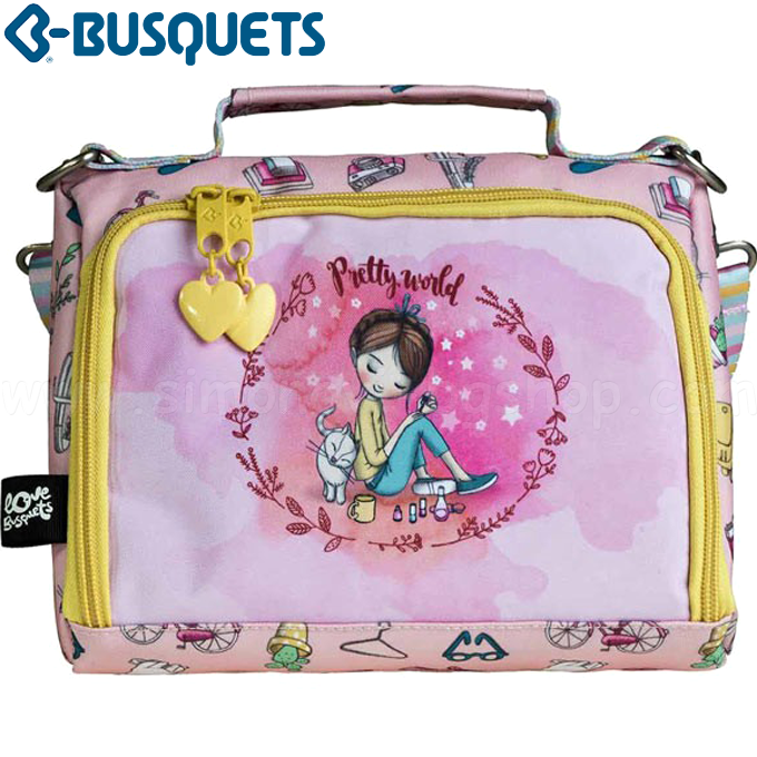 Busquets Pretty World Чантичка за храна с две къси и една дълга дръжка Busquets Pretty World Чантичка за храна с две къси и една дълга дръжка