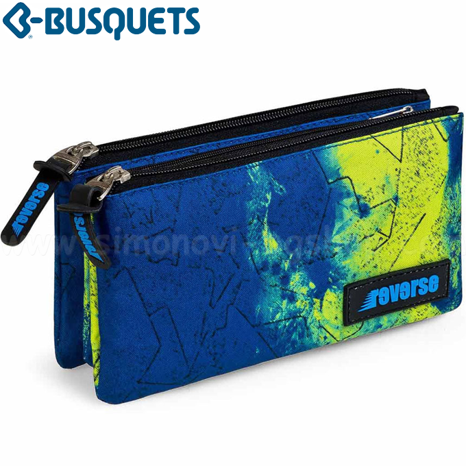 BUSQUETS Reverse Ученически несесер с три ципа 17508 BUSQUETS Reverse Ученически несесер с три ципа 17508