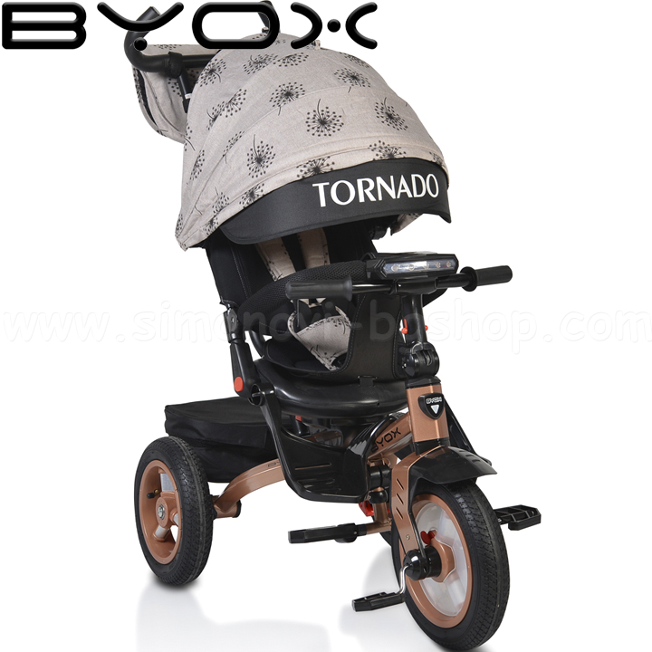 Byox Триколка Tornado с музикално табло Beige Byox Триколка Tornado с музикално табло Beige