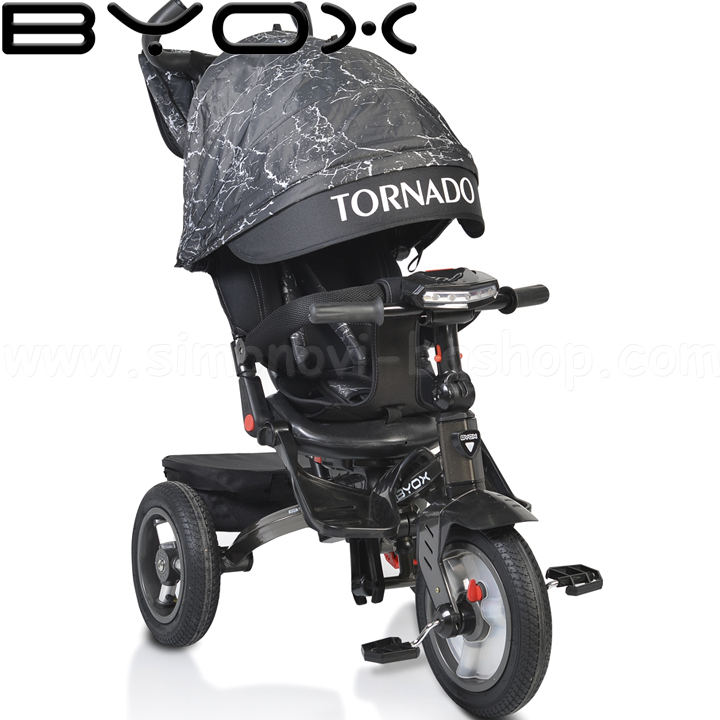 Byox Триколка Tornado с музикално табло Dark Grey Byox Триколка Tornado с музикално табло Dark Grey