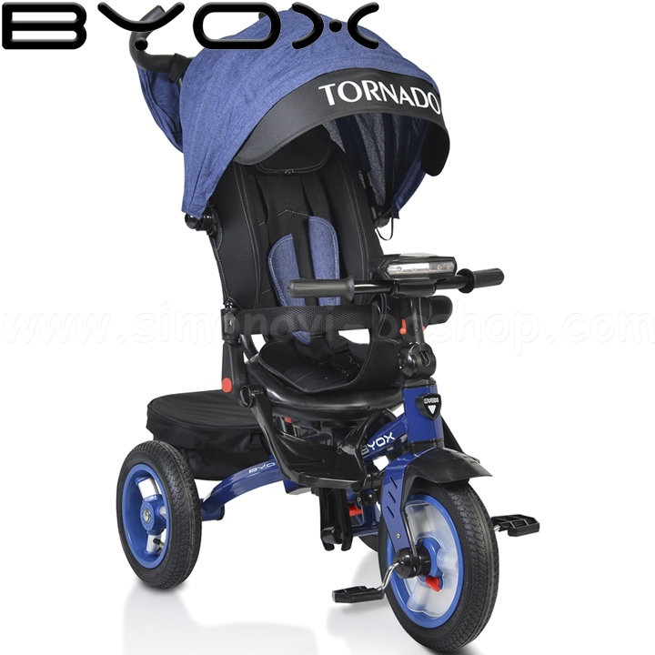 Byox Триколка Tornado с музикално табло Dark Blue Byox Триколка Tornado с музикално табло Dark Blue