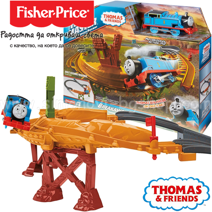 **Fisher Price Thomas & Friends Влак Breakaway Bridge Set CDB59