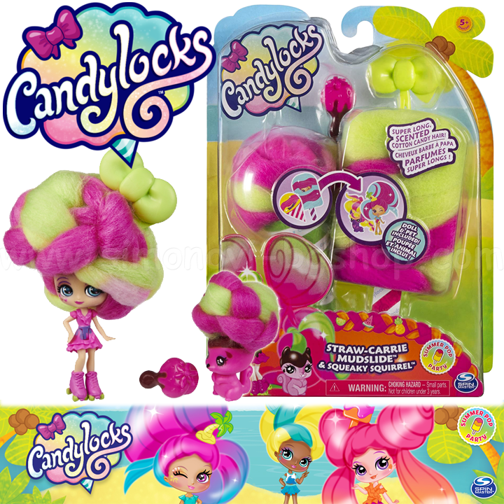 * Candylocks Papusa draguta cu animal de companie Straw-Carrie & Squeaky Squirre