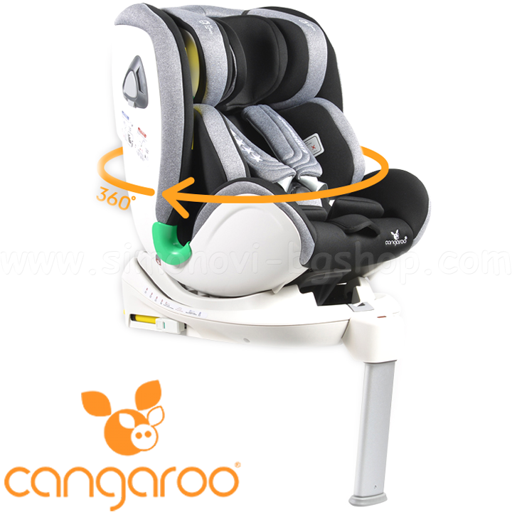 *2020 Cangaroo    0-18. IsoFix360 Commodore Dark Grey 108210