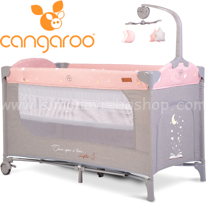 2021 CANGAROO Two-level cot Once upon a time 3 Pink