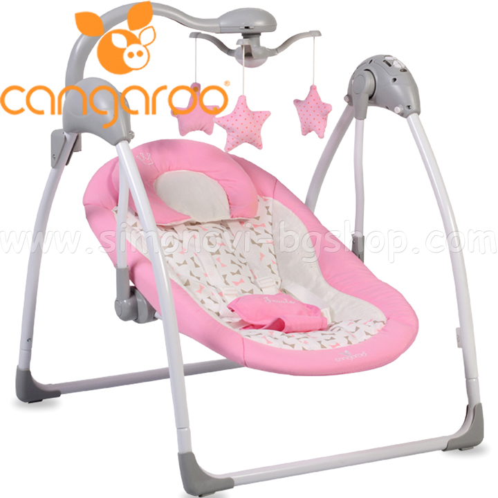 CANGAROO Бебешка електрическа люлка Jessie Pink CANGAROO Бебешка електрическа люлка Jessie Pink