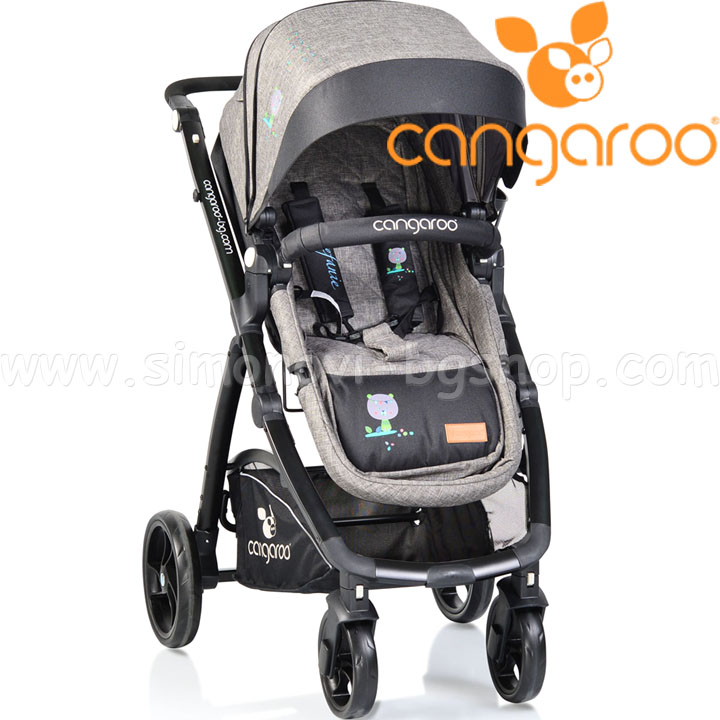 Cangaroo Комбинирана детска количка Stefanie 2в1 Grey Cangaroo Комбинирана детска количка Stefanie 2в1 Grey