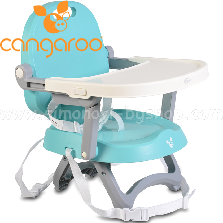 Cangaroo Повдигащо столче за хранене Papaya Turquoise Cangaroo Повдигащо столче за хранене Papaya Turquoise