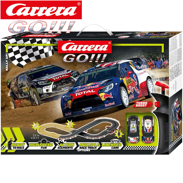 Carrera GO!!! Pista electrică WRC Rally 3,6 m. cu 2 carucioare 061042