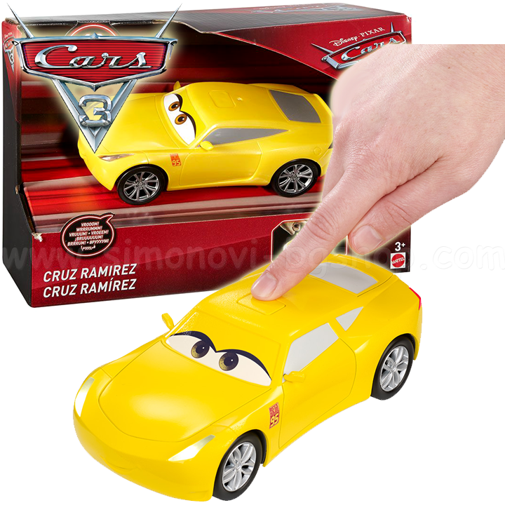 Cars 3 Disney Shopping cart with sound and light Crus Ramirez FDD54 Mattel
