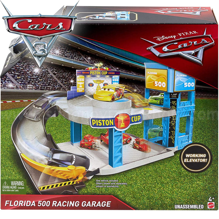*Cars 3 Disney Гараж за състезателни коли Florida 500 FWL70 Mattel *Cars 3 Disney Гараж за състезателни коли Florida 500 FWL70 Mattel