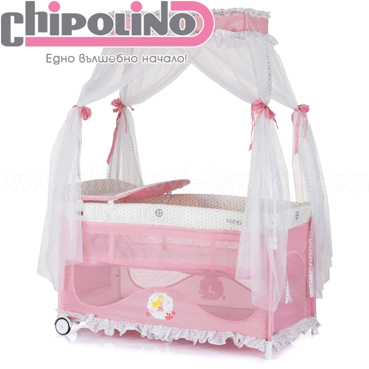 *2023 Chipolino Sleeping cage 2 levels Sahara LUX with canopy FlowersKOSISA223F