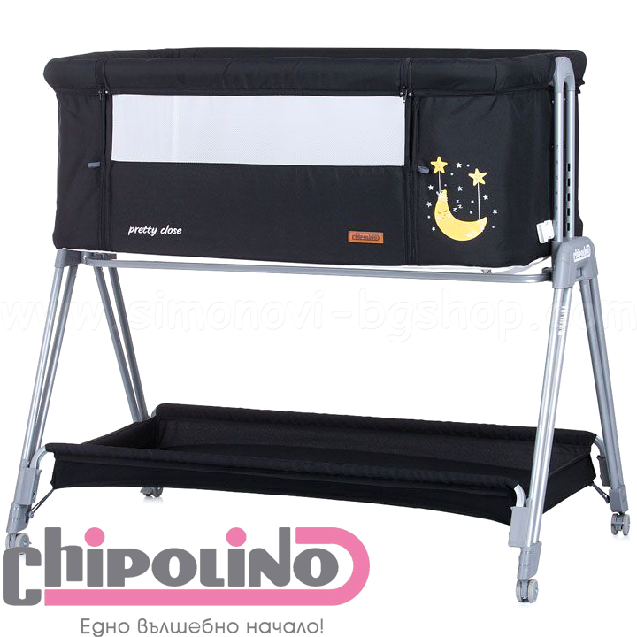 * Chipolino Playpen "Pretty Close" Black KOSPR0221RA