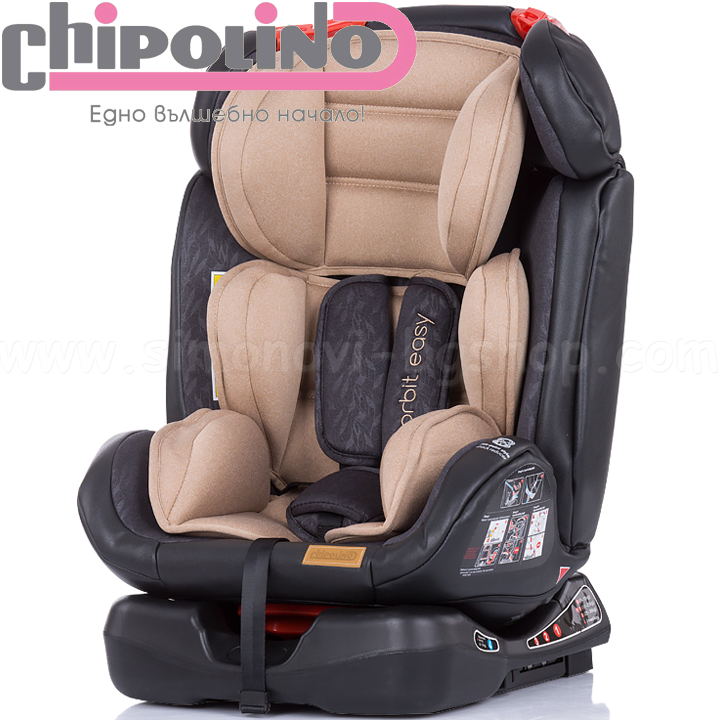 * Chipolino Car seat Orbit Isofix (0-36kg) Mocca * Chipolino Car seat Orbit Isofix (0-36kg) Mocca