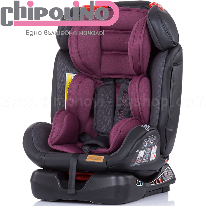 * Chipolino Car seat Orbit Isofix (0-36kg) Orchid * Chipolino Car seat Orbit Isofix (0-36kg) Orchid