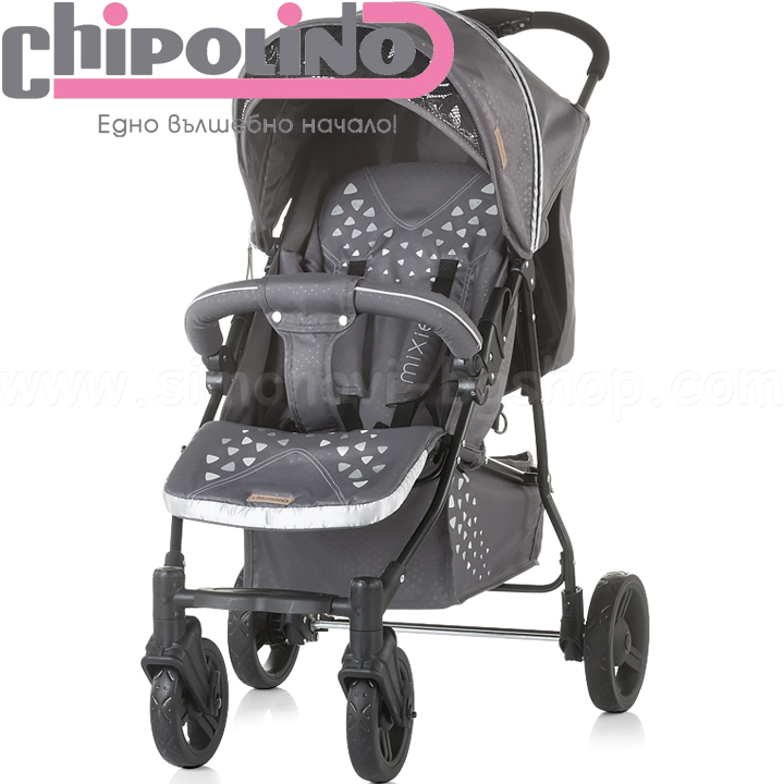 Chipolino Детска количка МИКСИ/ Mixie Granite Grey LKMX01901GG Chipolino Детска количка МИКСИ/ Mixie Granite Grey LKMX01901GG