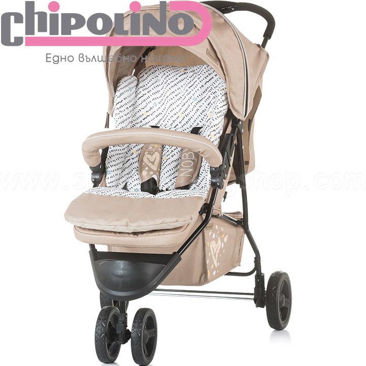 Chipolino Детска количка - триколка Ноби/ Noby Caramel LKNB01904CA Chipolino Детска количка - триколка Ноби/ Noby Caramel LKNB01904CA