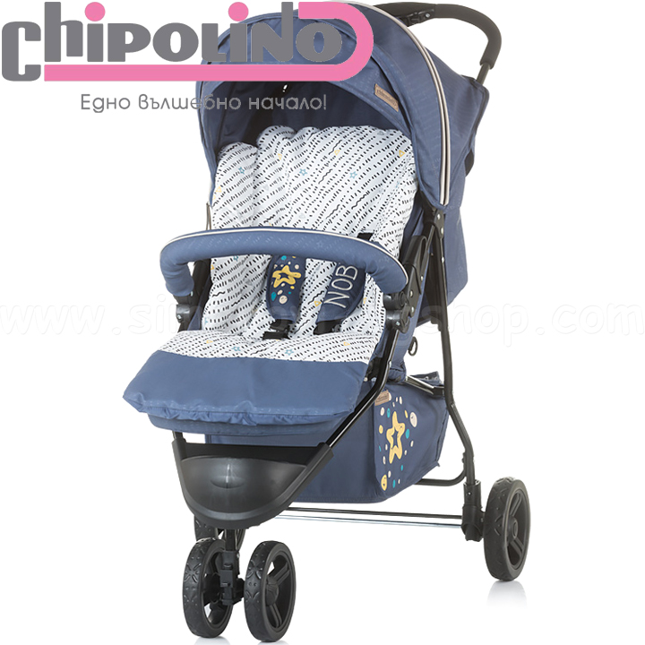 Chipolino Детска количка - триколка Ноби/ Noby Marine Blue LKNB01902MB Chipolino Детска количка - триколка Ноби/ Noby Marine Blue LKNB01902MB