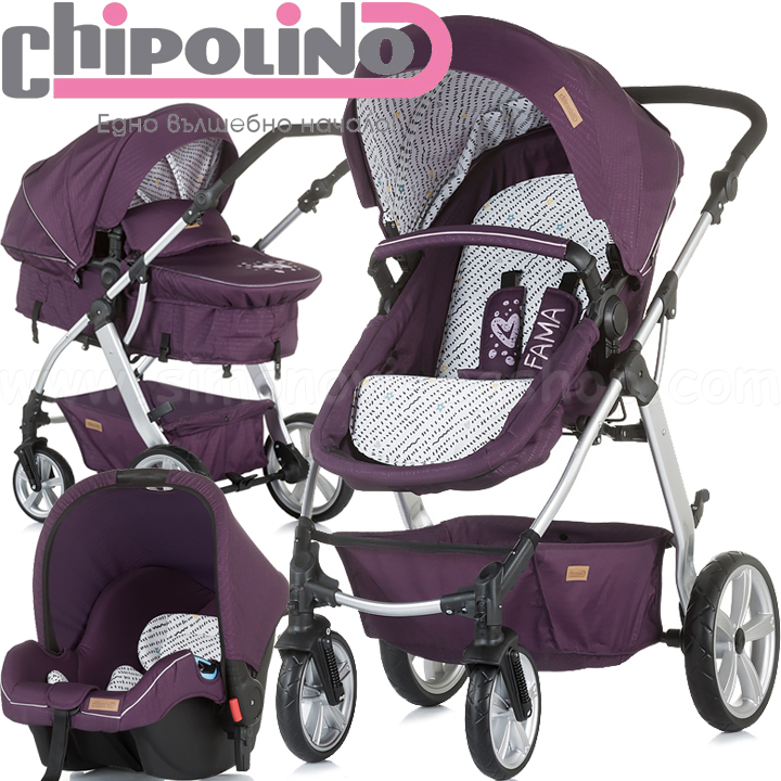 Chipolino Комбинирана количка Фама/ Fama 3 в 1 Amethyst KKFA11903AM Chipolino Комбинирана количка Фама/ Fama 3 в 1 Amethyst KKFA11903AM