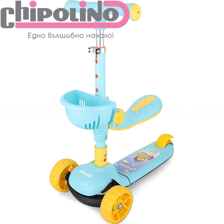2021 Chipolino Music Scooter Neo Ryder Blue DSNEO0211BL