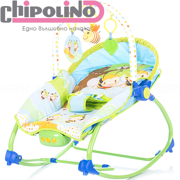 Chipolino Музикален шезлонг Фиеста/Fiesta Bee SHEFI0171BE Chipolino Музикален шезлонг Фиеста/Fiesta Bee SHEFI0171BE