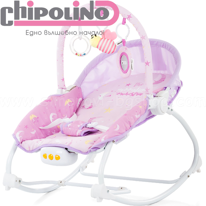 Chipolino Музикален шезлонг Фиеста/Fiesta Pink SHEFI0183PI Chipolino Музикален шезлонг Фиеста/Fiesta Pink SHEFI0183PI