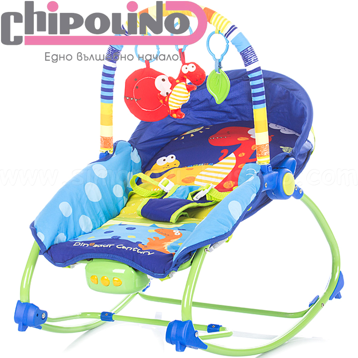 Chipolino Музикален шезлонг Фиеста/Fiesta Dino SHEFI0172DI Chipolino Музикален шезлонг Фиеста/Fiesta Dino SHEFI0172DI