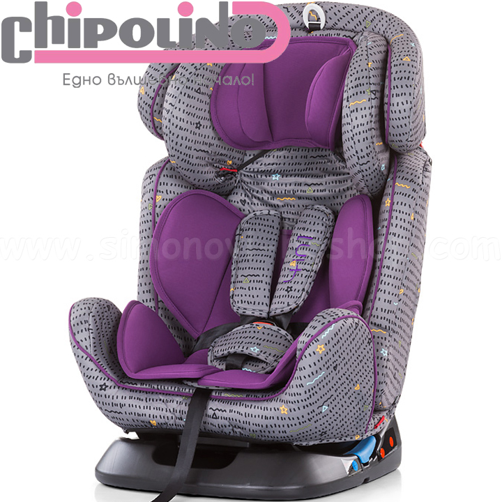 Chipolino Стол за кола "4 в 1" групи 0+,1,2,3 Amethyst STK410193AM Chipolino Стол за кола "4 в 1" групи 0+,1,2,3 Amethyst STK410193AM