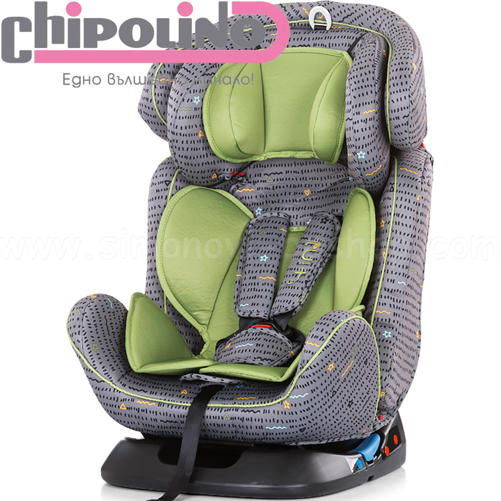 Chipolino Стол за кола "4 в 1" групи 0+,1,2,3 Lime STK410192LI Chipolino Стол за кола "4 в 1" групи 0+,1,2,3 Lime STK410192LI