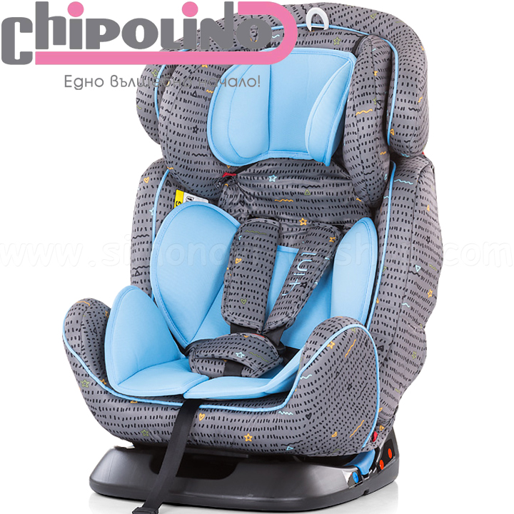 Chipolino Стол за кола "4 в 1" групи 0+,1,2,3 Sky Blue STK410191SK Chipolino Стол за кола "4 в 1" групи 0+,1,2,3 Sky Blue STK410191SK