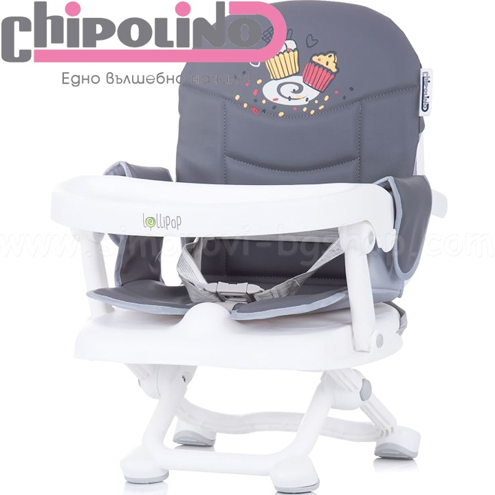 2020 Chipolino Повдигащ стол за хранене Lolipop Graphite STHBL02001GT 2020 Chipolino Повдигащ стол за хранене Lolipop Graphite STHBL02001GT