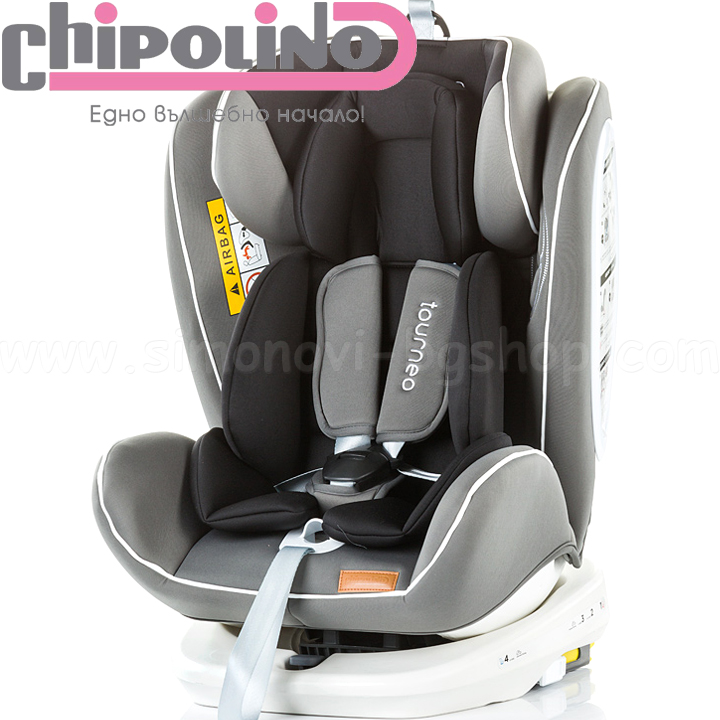 Chipolino Стол за кола Турнео/ Tourneo 360 ISOFIX 0-36kg. Grey STKTOU184GR Chipolino Стол за кола Турнео/ Tourneo 360 ISOFIX 0-36kg. Grey STKTOU184GR
