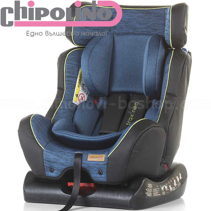 Chipolino Столче за кола (0-25кг) Trax/Тракс Neo Marine Blue Chipolino Столче за кола (0-25кг) Trax/Тракс Neo Marine Blue